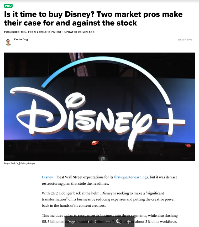 Disney Screenshot Article